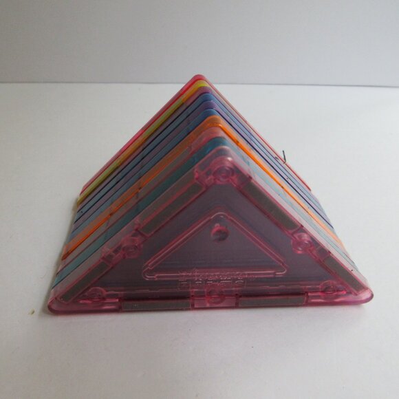 Picasso and Magformer Tiles Lot 104 Pieces, Squares Triangles Various Sizes - Picture 10 of 16